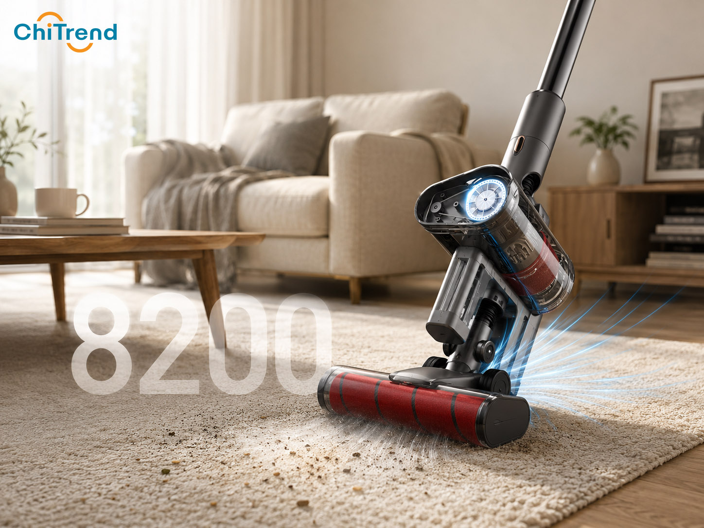Máy hút bụi không dây Deerma VC80 thiết kế gọn nhẹ