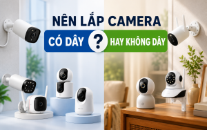 Nên lắp camera có dây hay không dây cho không gian an ninh gia đình?