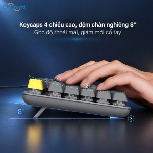 Bàn phím cơ MIIIW G06 cho phép điều chỉnh nâng hạ độ cao
