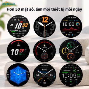 Đồng hồ thông minh Amazfit GTR 2e có hơn 50 mặt đồng hồ để thay đổi