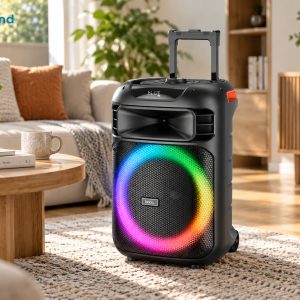 Loa karaoke Bluetooth RGB Hoco HA5 60W pin dung lượng cao