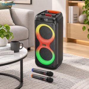 Loa karaoke Bluetooth RGB Hoco HA7 75W sở hữu hệ thống đèn RGB sống động
