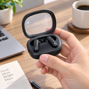 Tai nghe Bluetooth Hoco EQ6 có thiết kế độc lạ, phần nắp trong suốt