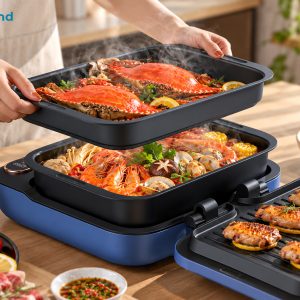 Bếp lẩu nướng đa năng Deerma SK100 công suất mạnh mẽ