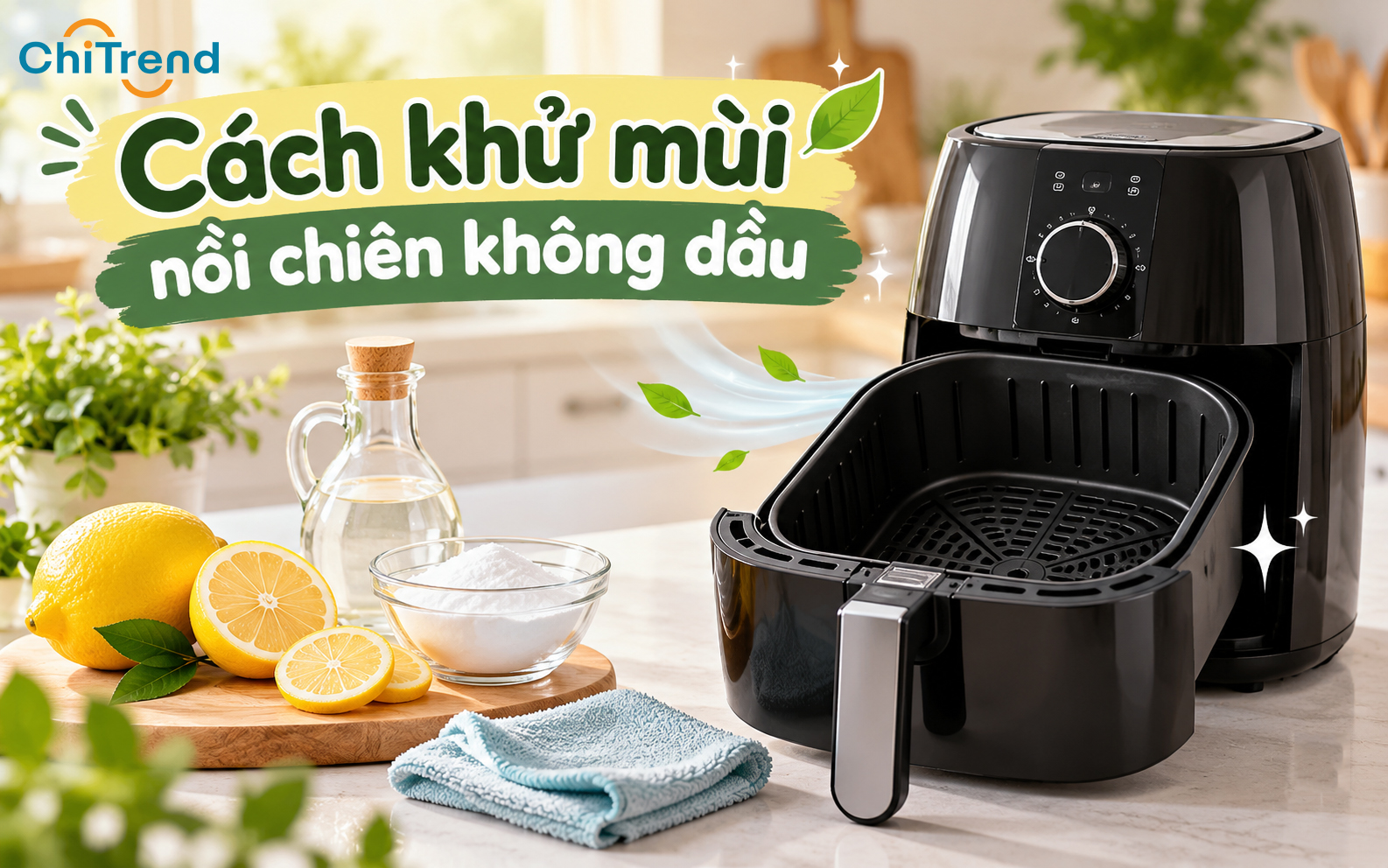Cách khử mùi nồi chiên không dầu hiệu quả tại nhà