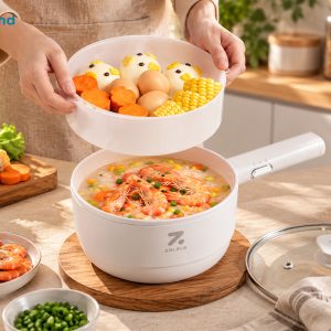 Nồi điện đa năng ZOLELE EC151 1.5L 2 tầng đa năng